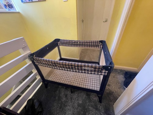 Graco blue baby cot - graco,