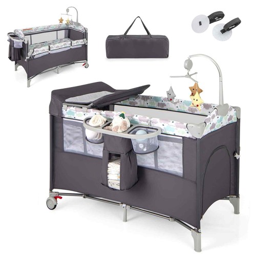 Travel cot folding baby - 5, in