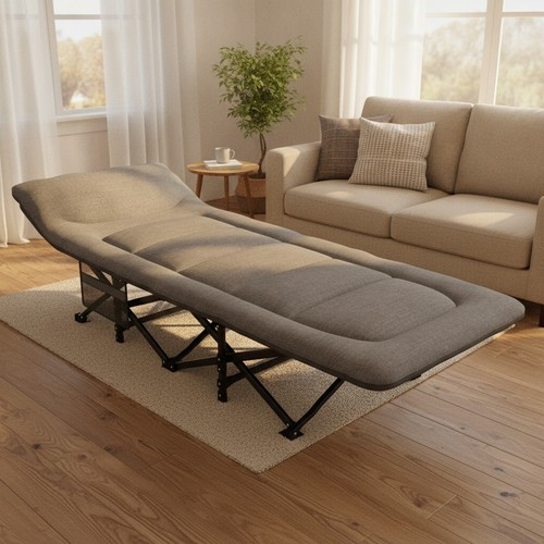 Camping cot for adults gray - adults,