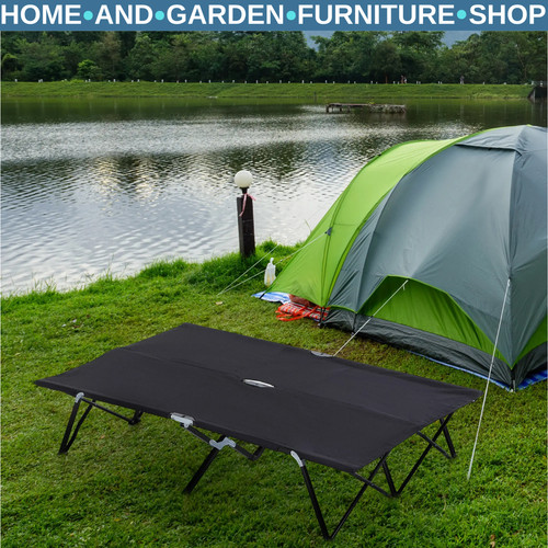 Double folding cot bed - double,