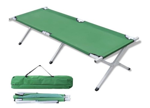 Foldable camping cot - foldable, with