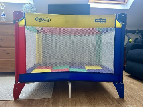 Multi color graco pack play - color,