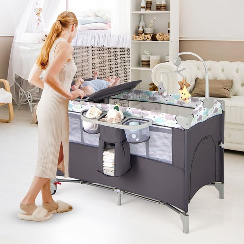 Travel cot folding baby - 5, in